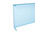 Навесной экран из металла с упорами, Навесной, RAL 5012, голубой