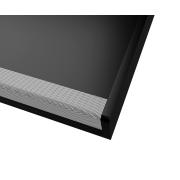 Экран из металла с боковинами, Модерн, RAL 9005, черный